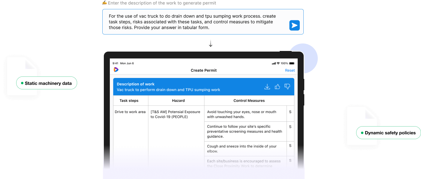 LLM App for Safer Machinery Troubleshooting